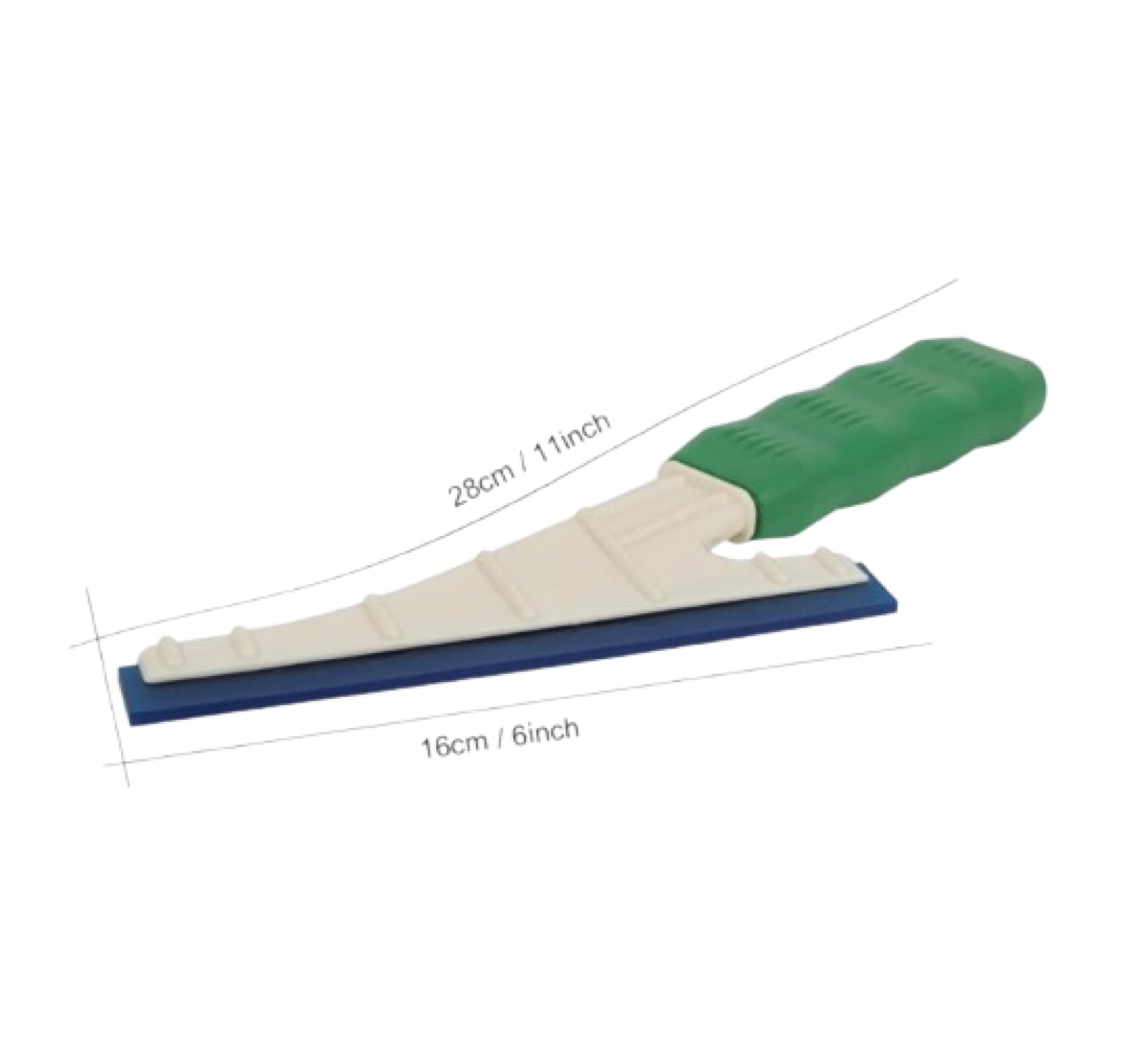 Green Handle Window Tinting Squeegee